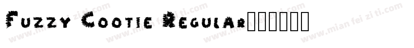 Fuzzy Cootie Regular字体转换